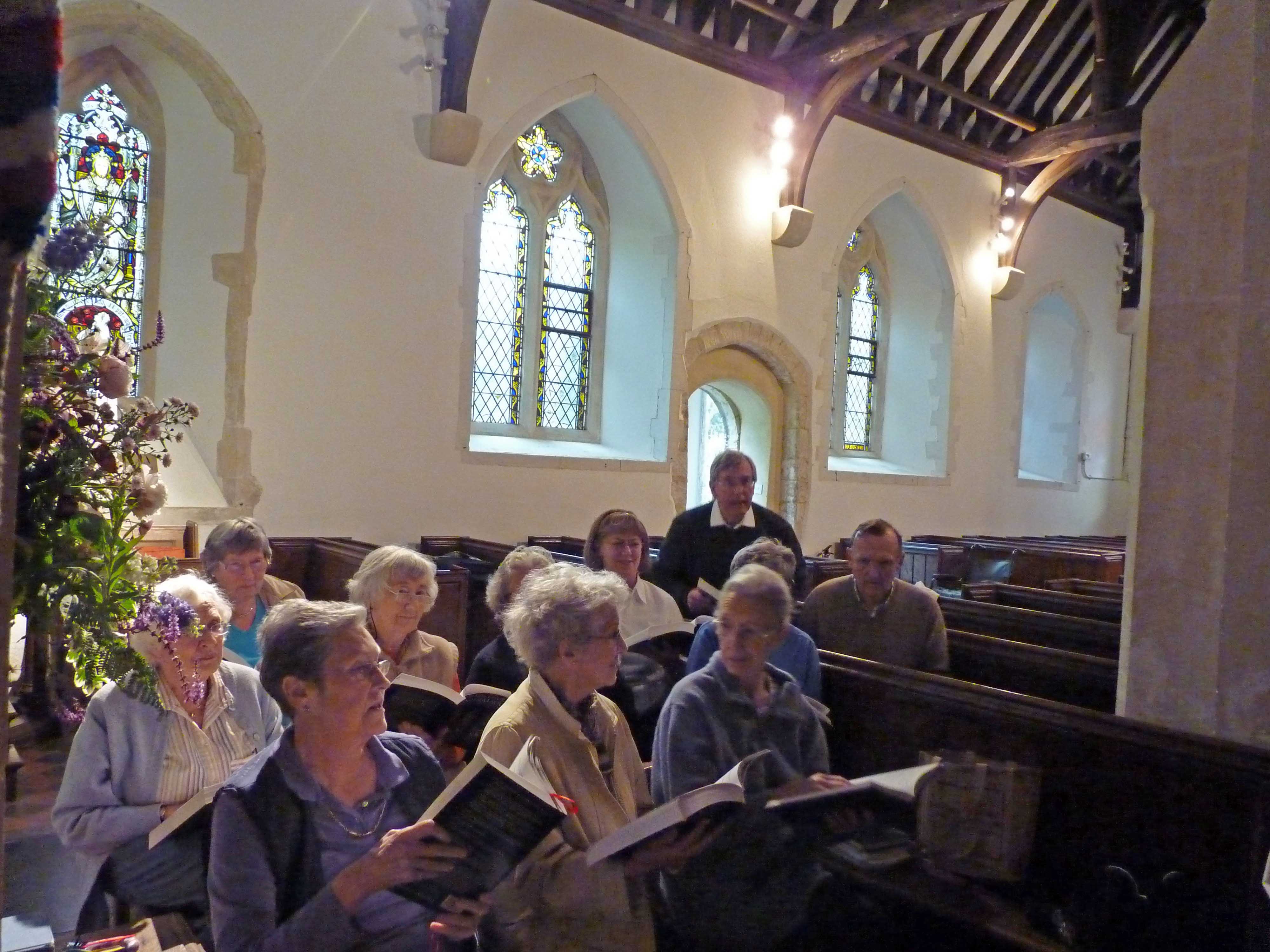 Choir practice at Harpsden